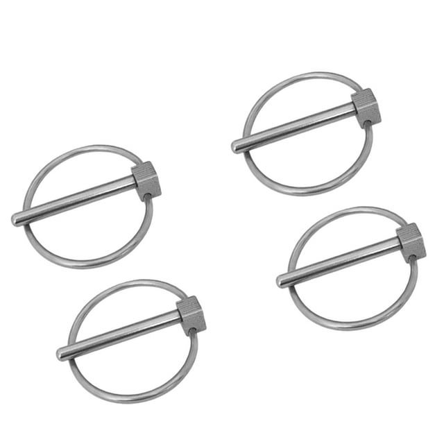 4 Piezas 4mm Tractores Agrícolas Remolques Cavadores Enganche Remolques Pasadores, Acero Inoxidable 316 Zulema Remolque Lynch Pin