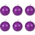 thumbnail image 2 of Zest Candle 6-Piece Ball Candles, 3-Inch, Purple, 2 of 6