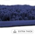 thumbnail image 2 of Hitime Soft Chenille Bath Rug Mat 24x36 Quick Dry Machine Washable Bathroom Runner - Ultra Absorbent Non-Slip Backing - Navy, 2 of 10