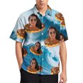 thumbnail image 3 of Camisas con hojas de aguacates florales para hombre, ropa con estampado 3D, camisa de playa hawaiana, camisetas de manga corta Y2K, ropa vintage, blusa con solapa, 3 of 5