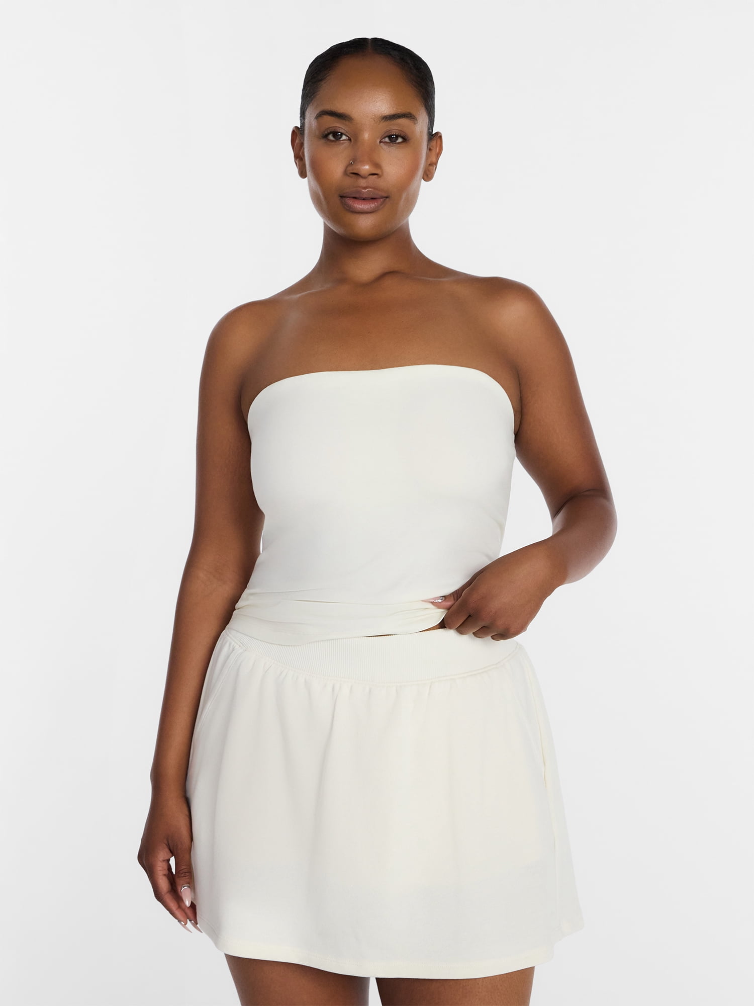 Athletic Works Women's Cotton-Blend Tube Top, Sizes XS-XXXL