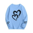 thumbnail image 3 of Cethrio Girls Long Sleeve Tops, Pullover Crew Neck Casual Spring Graphic Tees Light Blue Size 3-4 T, 3 of 5