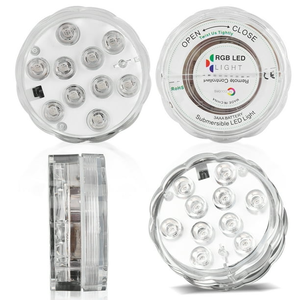 Luz de acuario LED sumergible a prueba de agua con control remoto Jadeshay multicolor
