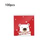 thumbnail image 4 of Yuarrent Paquete de 100 Bolsas de regalos de Navidad Festival de Navidad Fiesta Boda Cumpleaños Dulces Galletas Pastel Bolsa de almacenamiento Bolsas de Kits de decoración para fiestas Tipo 1 Yuarrent  HA067633-01, 4 of 6