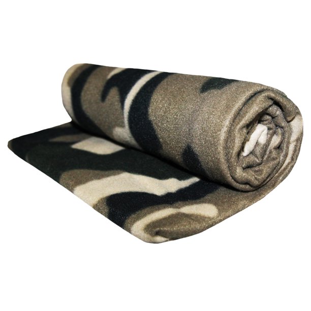 Velosso Camouflage Polar Fleece Blanket