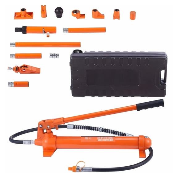 12 Ton Porta Power Kit, Hydraulic Ram Jack with Pump & Case - Automotive, Farm, Garage - 26455 LBS Capacity - Heavy Duty Hydraulic Jack