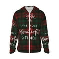 thumbnail image 1 of Balery Wonderful Time Christmas Sudadera ligera de manga larga con capucha y protección solar UPF 50+ para hombre y mujer, ideal para pesca y running-Large, 1 of 7