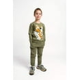 thumbnail image 6 of Long Sleeve T-Shirt with (Jumping Tiger) Applique embroidery - Olive, 6 of 11