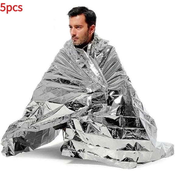 5/6/8 PACK Extra Large 82"x 52 Emergency Solar Mylar Blanket Survival Safety-