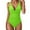 Light Green, variant on Women Sleeveless V-neck Bathing Suit Adjustable Straps Soft Elastic Fabric Beach Pool Swimwear For Ladies,Size:XXL
