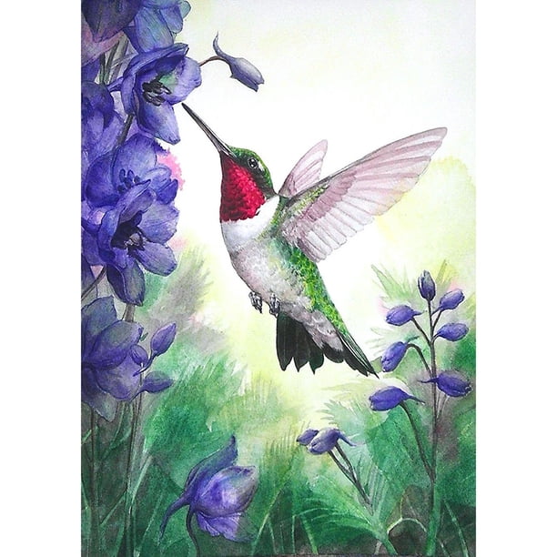 Taladro Pintura Diamante (DE4673) 5D DIY Completo Pájaro Feliz Punto de Cruz Artesanía (B1055) 45x60cm FLhrweasw Nuevo
