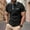 (Casual 66)Black, variant on Men's Short Sleeve T-Shirts Summer Casual T-Shirt Loose Button Color Blocked Turndown Collar Sports Tops Shirt