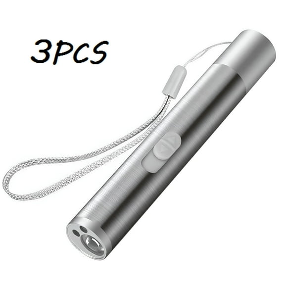 BESTSKY 3PCS 3 in 1 Rechargeable Cat Laser Pointer Toy USB Power
