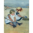 thumbnail image 3 of Mary Cassatt 15x18 Black Modern Framed Museum Art Print Titled - Children Playing on the Beach (1884), 3 of 5