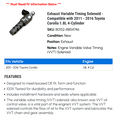 thumbnail image 2 of Exhaust Variable Timing Solenoid - Compatible with 2011 - 2016 Toyota Corolla 1.8L 4-Cylinder 2012 2013 2014 2015, 2 of 2