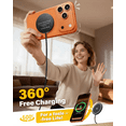 thumbnail image 3 of 25W Magnetic Wireless Charging Pad with 30W Wall Adapter, Qi2.2 Certified Fast Charger with 4FT Braided Cable, Compatible with iPhone 17/16/15/14, Samsung Galaxy S26/S25 Ultra, Pixel 10,Black, 3 of 7