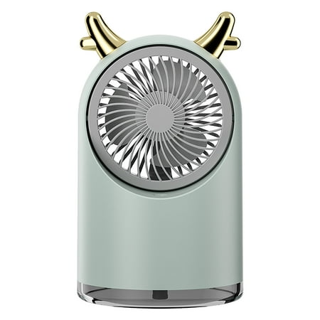 

KKCXFJX Lightning Deals of Today Usb Charging Mini Fan Desktop Portable Spray Water Light Three-speed Air Conditioning Fan