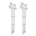 thumbnail image 3 of Hosley Hosley Home Décor Collection 16 in x 48 in Black Iron Wave Shape Trellises 2 Count, 3 of 7