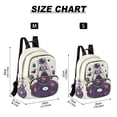 thumbnail image 2 of FORMRS Mini Backpack Purse for Women Travel Daypack Casual Shoulder Bag, Orange Astronaut Planet, 2 of 7