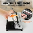 thumbnail image 5 of Spiral Coil Binding Machine Manual 34-Holes, 120-Sheet Capacity, Adjustable 3/16" to 9/16" Plastic Coils, Fits Letter A4 A5, Side Margin Control, 5 of 10