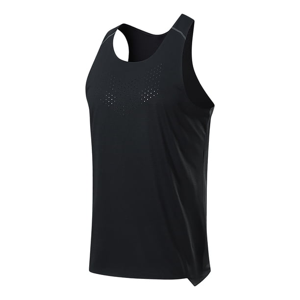 Blusa de Color Sólido de los Hombres, Chaqueta con Capucha sin Mangas para Uso Al Aire Libre Y Informal, Top Atlético de Moda, Chaleco Ligero de Verano