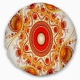 thumbnail image 3 of DESIGN ART Designart 'Orange Fractal Pattern with Circles' Abstract Throw Pillow, 3 of 5
