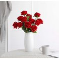 thumbnail image 2 of Zukuco 10PCS Red Artificial Flowers Silk Roses Real Touch Fake Flowers Bridal Wedding Bouquet for Home Garden Party Floral Decor, 2 of 7