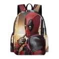 thumbnail image 1 of Deadpool Dead Pool-theme Backpack, Campus style schoolbag Bookbag with Adjustable Shoulder Straps And Large Zip Compartment, Unisex Travel Bags.17", 1 of 6