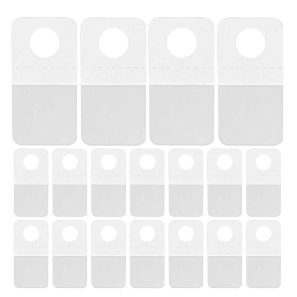 ADDHAT 500Ud Plásticos Transparentes Con Adhesivo Para Organización Y Exhibición En Retail