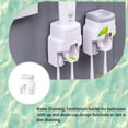 thumbnail image 2 of jesticaly Toothbrush Holder Wall Mounted No Drilling Toothpaste Dispenser Children Grey, 2 of 6