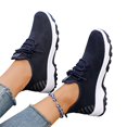 thumbnail image 6 of Domzle Womens Walking Shoes Slip On Sneakers | Casual Mesh Comfortable Breathable Lightweight Running Athletic Blue 38, 6 of 8
