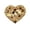 Gold, variant on Crystal Rhinestone Valentine Heart Love Brooch Pin