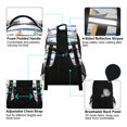 thumbnail image 4 of FORMRS Kids School Backpack Elementary Student Unisex Travel Bookbag with Reflective Stripes, White Hand Drawn Sailboats, 4 of 7