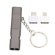 thumbnail image 5 of Unidad flash con silbato SOS para exteriores, resistente al agua, USB 3,0, sonido de 120 dB, multifunción, aleación de zinc, disco U con llavero para ordenador, 64 GB, color negro, 5 of 12