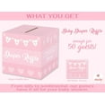 thumbnail image 2 of Baby Shower Games for Girls, 50 Pink Diaper Raffle Tickets, Diaper Raffle Ticket Cards Box, Baby Shower Decorations, Raffle Prizes, Ideas, 2 of 4