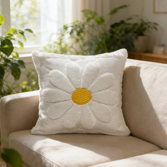 Throw Pillow Covers 18x18 Inch, Decorative Square Pillowcases, Farmhouse Holiday Cushion Covers for Couch Sofa Living Room Bedroom Outdoor Home Decor