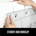 thumbnail image 5 of GORILLA GRIP 24 Pocket Over the Door Shoe Organizer, Clear PVC Pockets, Up to 40 Pounds, Hang on Doors, 2 Pack, White, 5 of 10