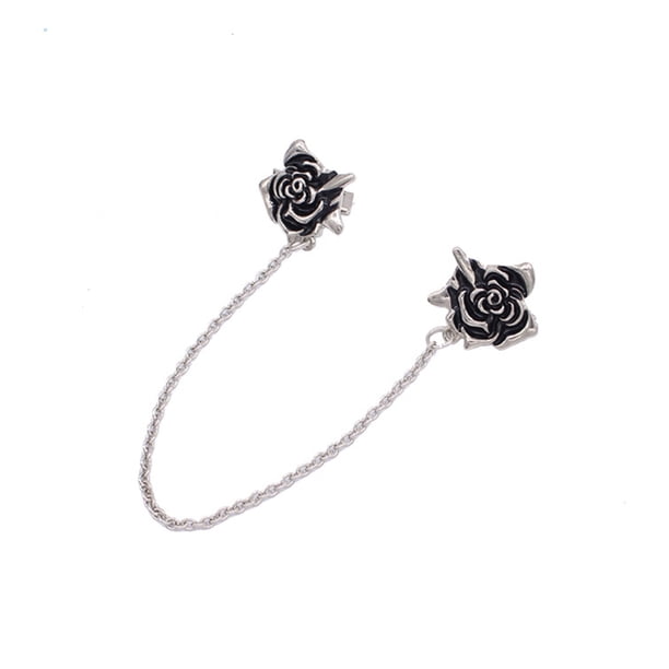 Broches exquisitos patrón de rosa estética estilo simple ropa de esmalte del esmalte pins chal vestido de noche de San Valentín Accesorios para mujer Inevent AP008835-00