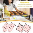 thumbnail image 5 of Naloa Strawberry Oven Mitts and Pot Holders 4 pcs Set, Cooking Baking Grilling Kitchen Oven Glove for Cooking, 5 of 6