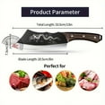 thumbnail image 2 of Dragon Butcher Knife, Heavey Duty Cleaver Knife for Meat Bone Cutting, 8 inch Cool Big Viking Camping Chopper Cutter with Sheath, 2 of 6