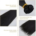 thumbnail image 4 of 6Pcs Doll Wig Doll Hair 18cm Straight Short Doll Hair Plastic Doll Hair Wefts Doll Making Kits Doll Hair Extensions Black Faux Hair Replacement for Doll Hair Crafts, 4 of 9