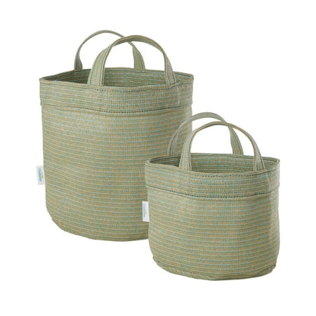 UPC: 0799870500740 | Coolaroo Dog Storage Toy Bin with Handles  2 Pack Assorted Small & Medium Sizes  Green