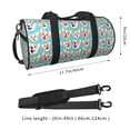 thumbnail image 4 of Disketp 45l Foldable Duffel Bag,Water-Resistant Sports Gym Bag,Portable Weekender Bag Lightweight For Travel,Fitness And Camping-Cute Corgi Head, 4 of 8
