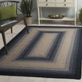 thumbnail image 4 of SAFAVIEH Braided Neville Bordered Machine Washable Reversible Area Rug, Black/Grey, 2' x 3', 4 of 19