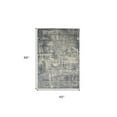 thumbnail image 3 of 4' X 6' Grey And Beige Abstract Power Loom Non Skid Area Rug, 3 of 6
