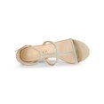 thumbnail image 4 of BLISSFUL STEP Women's Rhinestone Ankle Strap Stiletto High Heels Sandals, 4 of 7
