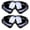Black Gray, variant on 2Pcs Winter Outdoor Ski Snowboard Motorcycle Windproof Glasses Goggles Eyewear