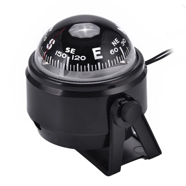 Brújula Electrónica Para Coche, Brújula Magnética Digital LED ABS Portátil Para Barco Marino