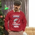 thumbnail image 5 of Christmas Sweatshirt, Papa's Fishing Sweatshirt, Love Fishing & Being Papa Gift for Grandpas & Dads, Unique Fisherman Sweater, 5 of 5