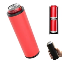 1 Pcs Double Tactical Reload Can Holder-Ultra Chill System, Slim Can Cooler Easy to Hold for 12oz Beverage Cans beverage holder fits two Suitable for Beer and Soda (Red)